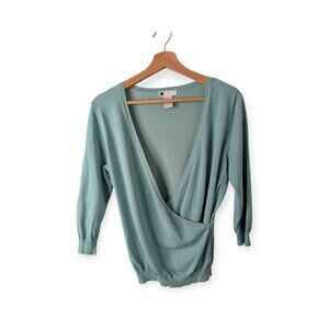 Aquamarine Wrap Sweater
